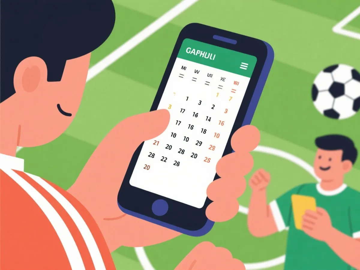 赛程与实时赛况结合使用示意图